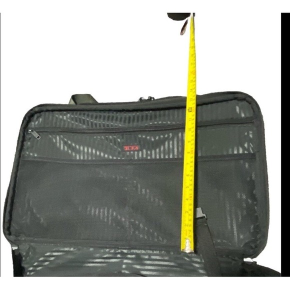 TUMI Expandable 22" Travel Bag Ballistic Green Nylon Canvas Lock Tracer 2678M3 - Picture 9 of 16